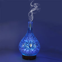 將圖片載入圖庫檢視器 LED Night Light Air Humidifier Glass Vase Shape Aroma Essential Oil Diffuser