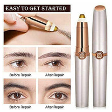 將圖片載入圖庫檢視器 Painless Electric Eyebrow Epilator Pen Cosmetic Tools