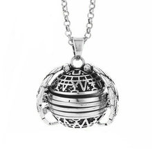 將圖片載入圖庫檢視器 Locket Necklace Pendant Angel Wings Gift Jewelry Decoration