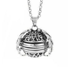 將圖片載入圖庫檢視器 Locket Necklace Pendant Angel Wings Gift Jewelry Decoration