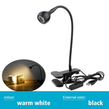 將圖片載入圖庫檢視器 LED Book Reading Desk Lamp USB Clip On Desk Light Bedroom Night Lighting