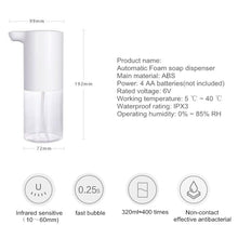 將圖片載入圖庫檢視器 Foam Hand Wash Machine Automatic Foaming Soap Dispenser Smart Sensor Touchless