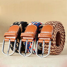 將圖片載入圖庫檢視器 Men Women Belt Striped Elastic