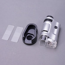 將圖片載入圖庫檢視器 Mini Microscope Handheld Portable Microscope with LED Light