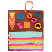 將圖片載入圖庫檢視器 Dog Snuffle Mat Pet Sniffing Training Blanket Detachable Fleece Pads Dog Mat