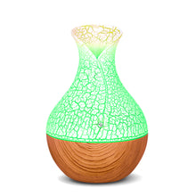 將圖片載入圖庫檢視器 130ml USB aroma oil diffuser wood electric humidifier ultrasonic air humidifier aromatherapy LEDlight mist maker for home