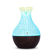 將圖片載入圖庫檢視器 130ml USB aroma oil diffuser wood electric humidifier ultrasonic air humidifier aromatherapy LEDlight mist maker for home