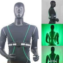 將圖片載入圖庫檢視器 LED Flash Driving Vest High Visibility Night Running Cycling

