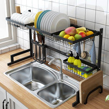 將圖片載入圖庫檢視器 Black 65/85cm Stainless Steel Kitchen Dish Rack
