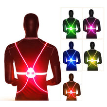 將圖片載入圖庫檢視器 LED Flash Driving Vest High Visibility Night Running Cycling
