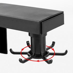 Kitchen Storage Racks Hooks Free Punch Wall-mounted Rotating Storage Rack For