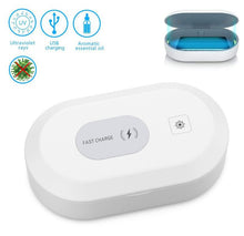 將圖片載入圖庫檢視器 UV Light Phone Sterilizer Box Mobile Phone Wireless Charging Cleaner
