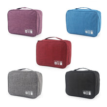 將圖片載入圖庫檢視器 Earphones Mobile Power Organizer Bag Waterproof Electronics Accessories Case
