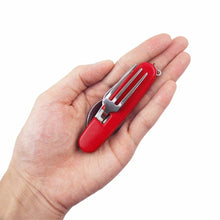 將圖片載入圖庫檢視器 Stainless Steel Spoon.Fork.Knife.Bottle Opener Folding Cutlery Set Multifunctional
