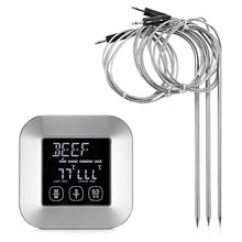 將圖片載入圖庫檢視器 TS - 82 Digital Meat Thermometer with 3 Stainless Steel Temperature Probes for Kitchen Cooking
