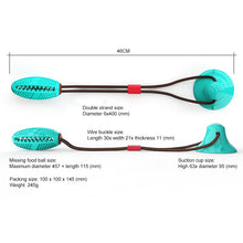 將圖片載入圖庫檢視器 Pet Molar Bite Toy Interactive Fun Pet Leakage Food Toys With Suction Cup Ball Toy
