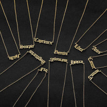 將圖片載入圖庫檢視器 Men Women 12 Zodiac Letter Constellations Pendants Necklace For
