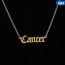 將圖片載入圖庫檢視器 Men Women 12 Zodiac Letter Constellations Pendants Necklace For
