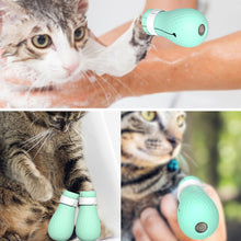 將圖片載入圖庫檢視器 Cat Paw Protector Boots For Bath Washing Soft Silicone Anti-Scratch Cat Shoes
