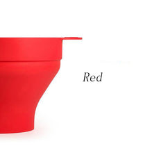 將圖片載入圖庫檢視器 Popcorn Silicone Folding Bowl Snack Box Popcorn Popcorn Microwave Container

