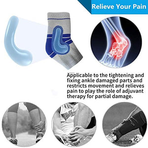 Fitness Compression Ankle Protector Basketball Football Tennis Silica Gel Pad