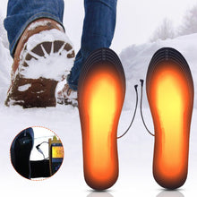 將圖片載入圖庫檢視器 Unisex Winter Warmer Foot USB Charging Electric Heated Insoles For Shoes
