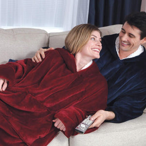 Extra Large Hood Soft Plush Blanket Outdoor Wool Hoodie