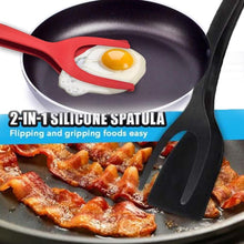 將圖片載入圖庫檢視器 Grip and Flip Tongs Egg Spatula Tongs Clamp Pancake Fried Egg French Toast Omelet
