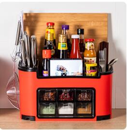 kitchen shelf condiment box, condiment pot, bottle set combination