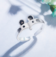 將圖片載入圖庫檢視器 Little Mouse Ring Temperament Lovely Ring for Girls Open Rings Jewelry
