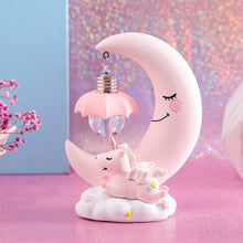 將圖片載入圖庫檢視器 LED cartoon ornaments night light unicorn moon display lamps
