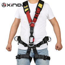 將圖片載入圖庫檢視器 Rock Climbing Harnesses Full Body Safety Belt Anti Fall Removable Gear Altitude protection Equipment
