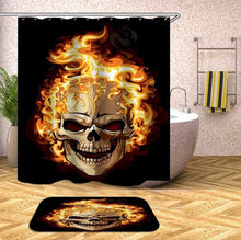 將圖片載入圖庫檢視器 Sugar Skull Waterproof Polyester Fabric Shower Curtain For Bathroom Products
