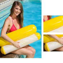 將圖片載入圖庫檢視器 Water Hammock Single People Increase Inflatable Air Mattress Beach Lounger
