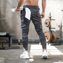 將圖片載入圖庫檢視器 Jogger Sweatpants Men Gym Workout Fitness Cotton Trousers
