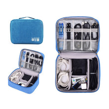 將圖片載入圖庫檢視器 Earphones Mobile Power Organizer Bag Waterproof Electronics Accessories Case
