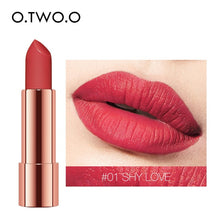 將圖片載入圖庫檢視器 Matte Lipstick Nude Brown Red Lips Makeup Velvet Silky Smooth Texture Long Lasting Waterproof Lipstick
