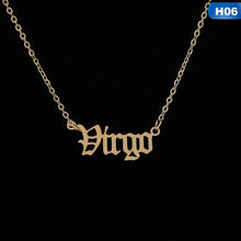 將圖片載入圖庫檢視器 Men Women 12 Zodiac Letter Constellations Pendants Necklace For
