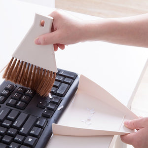 Mini Desktop Broom and Dustpan Set Household Dust Pan and Brush Cleaning Tool