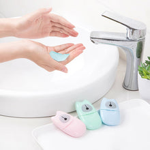 將圖片載入圖庫檢視器 Paper Soap Travel Portable Hand Washing Box Scented Slice
