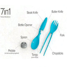 將圖片載入圖庫檢視器 Outdoor Camping Picnic Titanium Spoon Tableware Titanium Fork Ultralight
