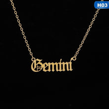 將圖片載入圖庫檢視器 Men Women 12 Zodiac Letter Constellations Pendants Necklace For
