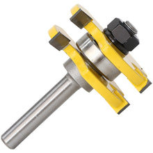 將圖片載入圖庫檢視器 Tongue &amp; Groove Joint Assembly Router Bit Set Stock Wood Cutting Tool
