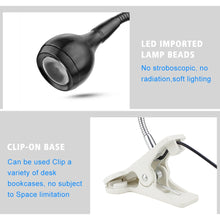 將圖片載入圖庫檢視器 LED Book Reading Desk Lamp USB Clip On Desk Light Bedroom Night Lighting
