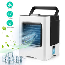 將圖片載入圖庫檢視器 Rechargeable Portable Air Conditioner USB Mini Air Cooler Humidifier
