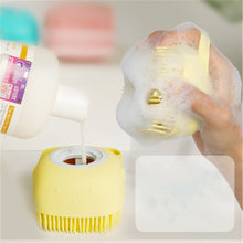 將圖片載入圖庫檢視器 Pet Bath Brush Soft Silicone Comb Dogs Cats SPA
