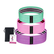 將圖片載入圖庫檢視器 Resistance Bands 3-Piece Set Fitness Rubber Bands Expander Elastic Band
