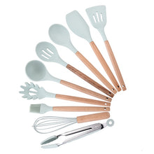 將圖片載入圖庫檢視器 Silicone Kitchen Cooking Utensils Set With Storage Box
