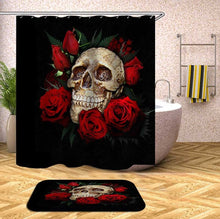將圖片載入圖庫檢視器 Sugar Skull Waterproof Polyester Fabric Shower Curtain For Bathroom Products
