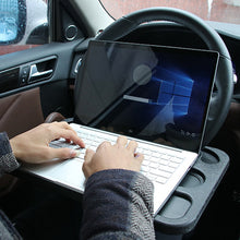 將圖片載入圖庫檢視器 Car Laptop Stand Notebook Desk Steering Wheel Tray Table Food Drink Holder
